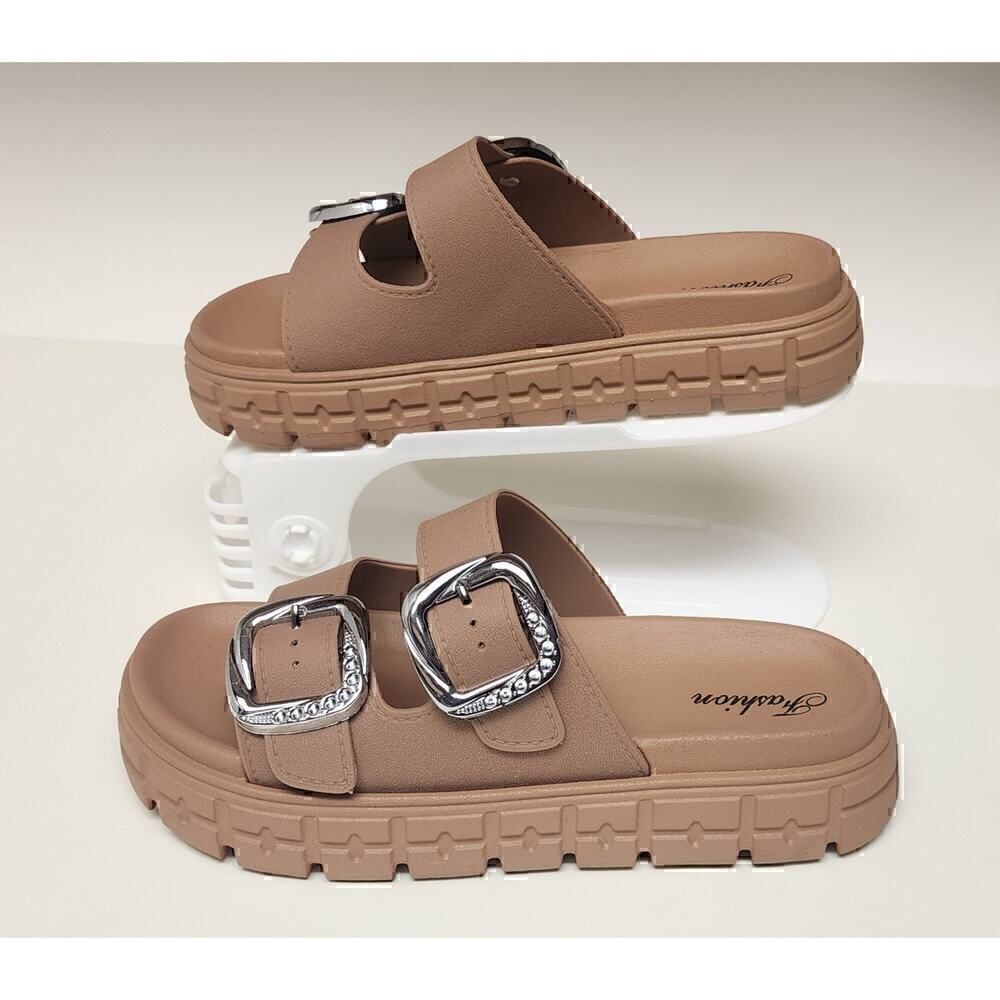 Womens Fashion Lightweight Eva Sandals Size US 8 Color Tan
